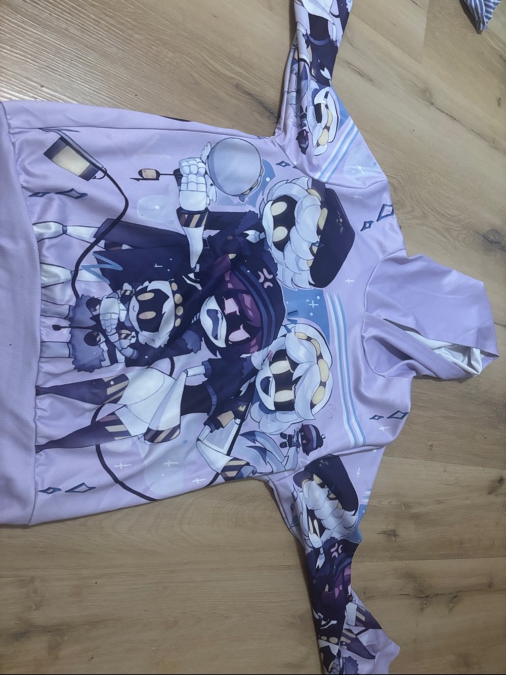 Lavender Murder Drones Graphic Hoodie Sweatshirt